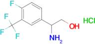 2-Amino-2-(4-fluoro-3-(trifluoromethyl)phenyl)ethanol hydrochloride