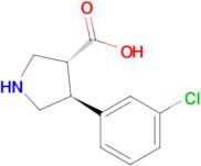 (3R,4S)-4-(3-Chlorophenyl)pyrrolidine-3-carboxylic acid