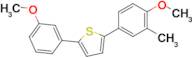 2-(4-Methoxy-3-methylphenyl)-5-(3-methoxyphenyl)thiophene