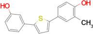 4-(5-(3-Hydroxyphenyl)thiophen-2-yl)-2-methylphenol