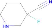 3-Fluoropiperidine-3-carbonitrile