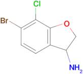 6-Bromo-7-chloro-2,3-dihydrobenzofuran-3-amine