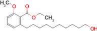 Ethyl 2-(10-hydroxydecyl)-6-methoxybenzoate