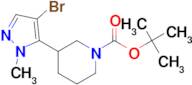 tert-Butyl 3-(4-bromo-1-methyl-1H-pyrazol-5-yl)piperidine-1-carboxylate