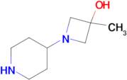 3-Methyl-1-(piperidin-4-yl)azetidin-3-ol