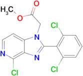 Methyl 2-(4-chloro-2-(2,6-dichlorophenyl)-1H-imidazo[4,5-c]pyridin-1-yl)acetate