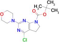 tert-Butyl 4-chloro-2-morpholino-5H-pyrrolo[2,3-d]pyrimidine-7(6H)-carboxylate