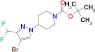 tert-Butyl 4-(4-bromo-3-(difluoromethyl)-1H-pyrazol-1-yl)piperidine-1-carboxylate