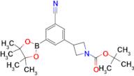 Tert-Butyl 3-(3-cyano-5-(4,4,5,5-tetramethyl-1,3,2-dioxaborolan-2-yl)phenyl)azetidine-1-carboxylate