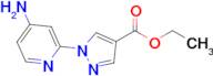 Ethyl 1-(4-aminopyridin-2-yl)-1H-pyrazole-4-carboxylate