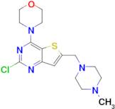 4-(2-Chloro-6-((4-methylpiperazin-1-yl)methyl)thieno[3,2-d]pyrimidin-4-yl)morpholine