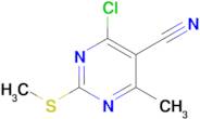 4-Chloro-6-methyl-2-(methylthio)pyrimidine-5-carbonitrile