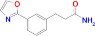 3-(3-(Oxazol-2-yl)phenyl)propanamide