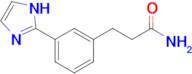 3-(3-(1H-Imidazol-2-yl)phenyl)propanamide