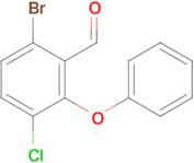 6-Bromo-3-chloro-2-phenoxybenzaldehyde