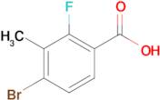 4-Bromo-2-fluoro-3-methylbenzoic acid