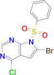 6-Bromo-4-chloro-7-(phenylsulfonyl)-7H-pyrrolo[2,3-d]pyrimidine