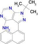 1-(tert-Butyl)-3-(naphthalen-1-yl)-1H-pyrazolo[3,4-d]pyrimidin-4-amine