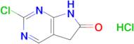 2-Chloro-5H-pyrrolo[2,3-d]pyrimidin-6(7H)-one hydrochloride