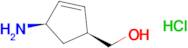 ((1S,4R)-4-Aminocyclopent-2-en-1-yl)methanol hydrochloride