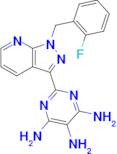 2-(1-(2-Fluorobenzyl)-1H-pyrazolo[3,4-b]pyridin-3-yl)pyrimidine-4,5,6-triamine