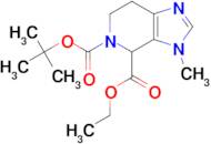 5-tert-Butyl 4-ethyl 3-methyl-6,7-dihydro-3H-imidazo[4,5-c]pyridine-4,5(4H)-dicarboxylate