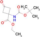 Ethyl 1-((tert-butoxycarbonyl)amino)-3-oxocyclobutanecarboxylate