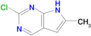 2-Chloro-6-methyl-7H-pyrrolo[2,3-d]pyrimidine