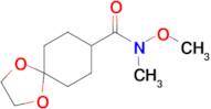 N-Methoxy-N-methyl-1,4-dioxaspiro[4.5]decane-8-carboxamide