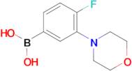 (4-fluoro-3-morpholinophenyl)boronic acid