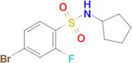 4-bromo-N-cyclopentyl-2-fluorobenzenesulfonamide