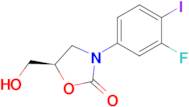 (R)-3-(3-FLUORO-4-IODOPHENYL)-5-(HYDROXYMETHYL)OXAZOLIDIN-2-ONE
