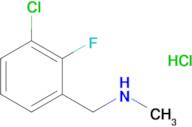 1-(3-CHLORO-2-FLUOROPHENYL)-N-METHYLMETHANAMINE HCL