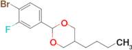 2-(4-BROMO-3-FLUOROPHENYL)-5-BUTYL-1,3-DIOXANE