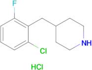 4-[(2-CHLORO-6-FLUOROPHENYL)METHYL]PIPERIDINE HCL