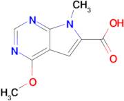 4-METHOXY-7-METHYL-7H-PYRROLO[2,3-D]PYRIMIDINE-6-CARBOXYLIC ACID