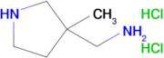 (3-METHYLPYRROLIDIN-3-YL)METHANAMINE 2HCL