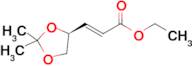 Ethyl (S)-(+)-3-(2,2-dimethyl-1,3-dioxolan-4-yl)-2-propenoate