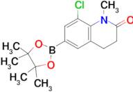 (8-CHLORO-1-METHYL-2-OXO-1,2,3,4-TETRAHYDROQUINOLIN-6-YL)BORONIC ACID PINACOL ESTER