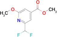 METHYL 2-(DIFLUOROMETHYL)-6-METHOXYL-PYRIDINE-4-CARBOXYLATE