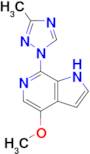 1H-PYRROLO[2,3-C]PYRIDINE, 4-METHOXY-7-(3-METHYL-1H-1,2,4-TRIAZOL-1-YL)-