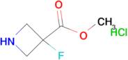 METHYL 3-FLUOROAZETIDINE-3-CARBOXYLATE HCL