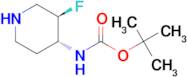 TERT-BUTYL N-[(3R,4R)-3-FLUOROPIPERIDIN-4-YL]CARBAMATE