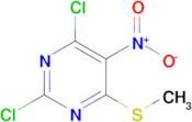 2,4-DICHLORO-6-(METHYLTHIO)-5-NITROPYRIMIDINE