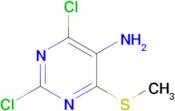 2,4-DICHLORO-6-(METHYLTHIO)PYRIMIDIN-5-AMINE
