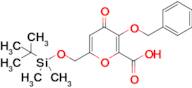 3-BENZYLOXY-6-(TERT-BUTYL-DIMETHYLSILANYLOXYMETHYL)-4-OXO-4H-PYRAN-2-CARBOXYLIC ACID