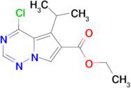 ETHYL 4-CHLORO-5-ISOPROPYLPYRROLO[2,1-F][1,2,4]TRIAZINE-6-CARBOXYLATE