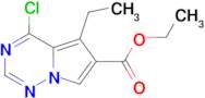 ETHYL 4-CHLORO-5-ETHYLPYRROLO[2,1-F][1,2,4]TRIAZINE-6-CARBOXYLATE