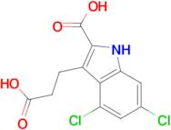 1H-Indole-3-propanoic acid, 2-carboxy-4,6-dichloro-