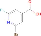 2-BROMO-6-FLUORO-4-PYRIDINECARBOXYLIC ACID